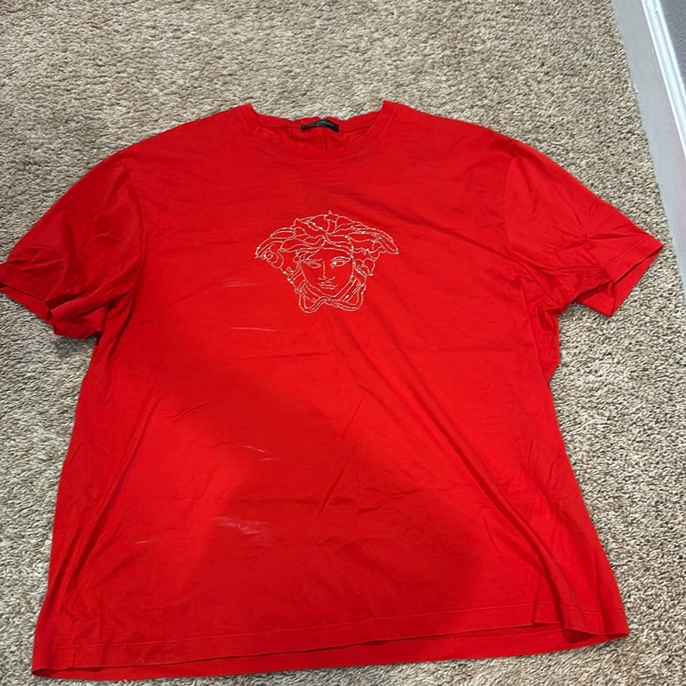 Men’s Authentic Red Versace Shirt